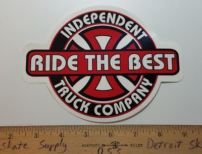 スケートボード Iron Cross Vtg Skateboard Sticker VTG 90's INDEPENDENT TRUCKS IRON CROSS OLD SCHOOL NOS SKATEBOARD