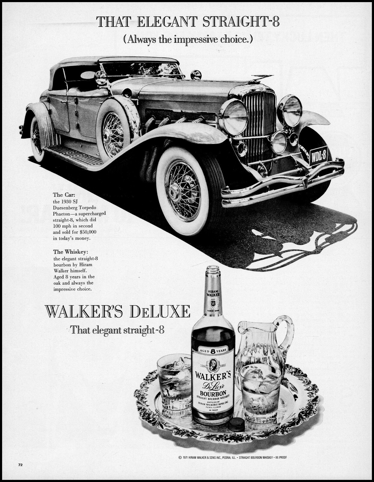 1972 SJ Duesenberg 1930 Torpedo Phaeton Car Walker's Bourbon photo