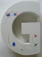 HAND PAINTED WOODEN LETTER G