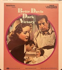 Vintage RCA SelectaVision CED VideoDisc Dark Victory Bette Davis 03405 Retro