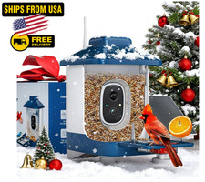 Smart Bird Feeder with Camera, AI Bird Identification,Full HD Video,Solar Power