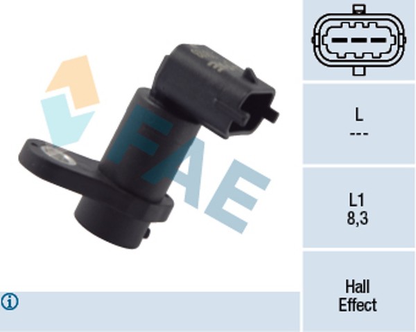 Nockenwellensensor Hallgeber ZüNdimpulsgeber FAE 79193 FüR Fiat A05 Opel Astra-image