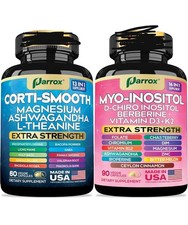 Cortisol  Myo-Inositol All In One Supplement Bundle Exp 02/28