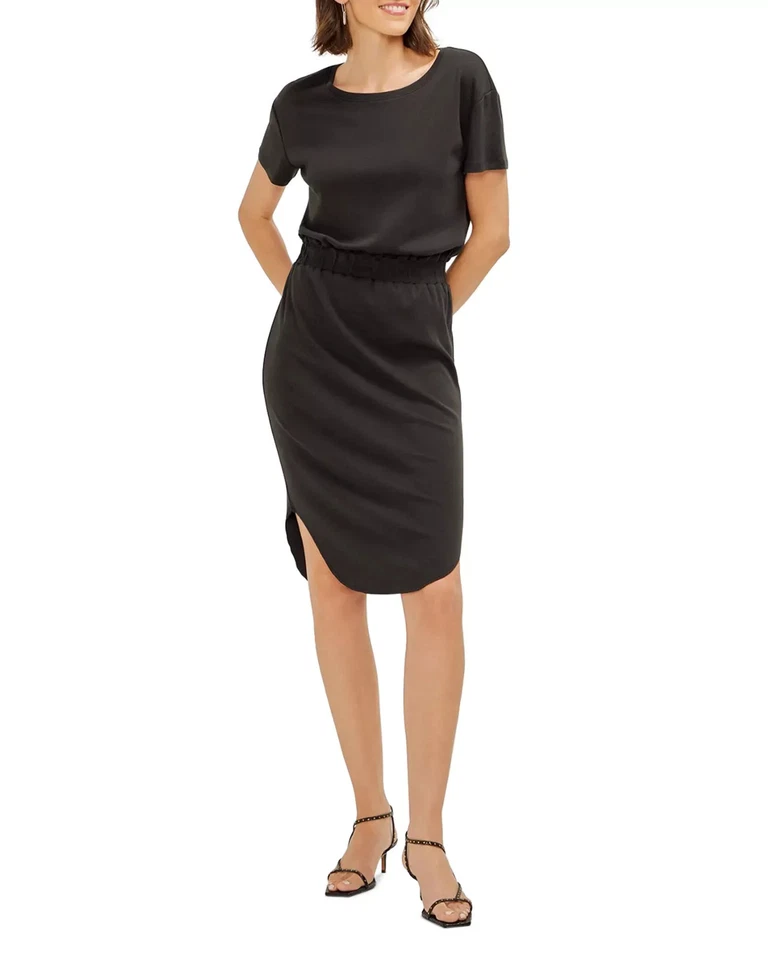 Three Dots Women's Dress Sz XL Curved Hem Tee - Image 2 of 4