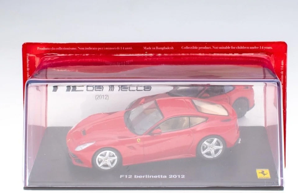2012 Ferrari F12 Berlinetta - Red - 1/43 Diecast Model Car IXO Altaya - Image 3 of 4