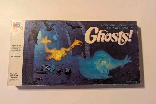 Vintage GHOSTS! Game Milton Bradley 1985 GLOW In The Dark Missing 2 Ghosts