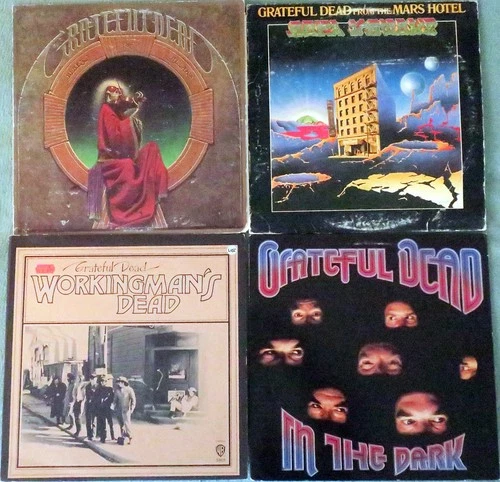 4 Grateful Dead albums,  Play tested for quality