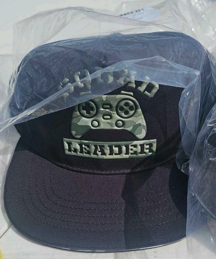 Youth Baseball Hats Flat Bill Hats Adjustable 2 Gamer Themed  New, & 2 Used Hats