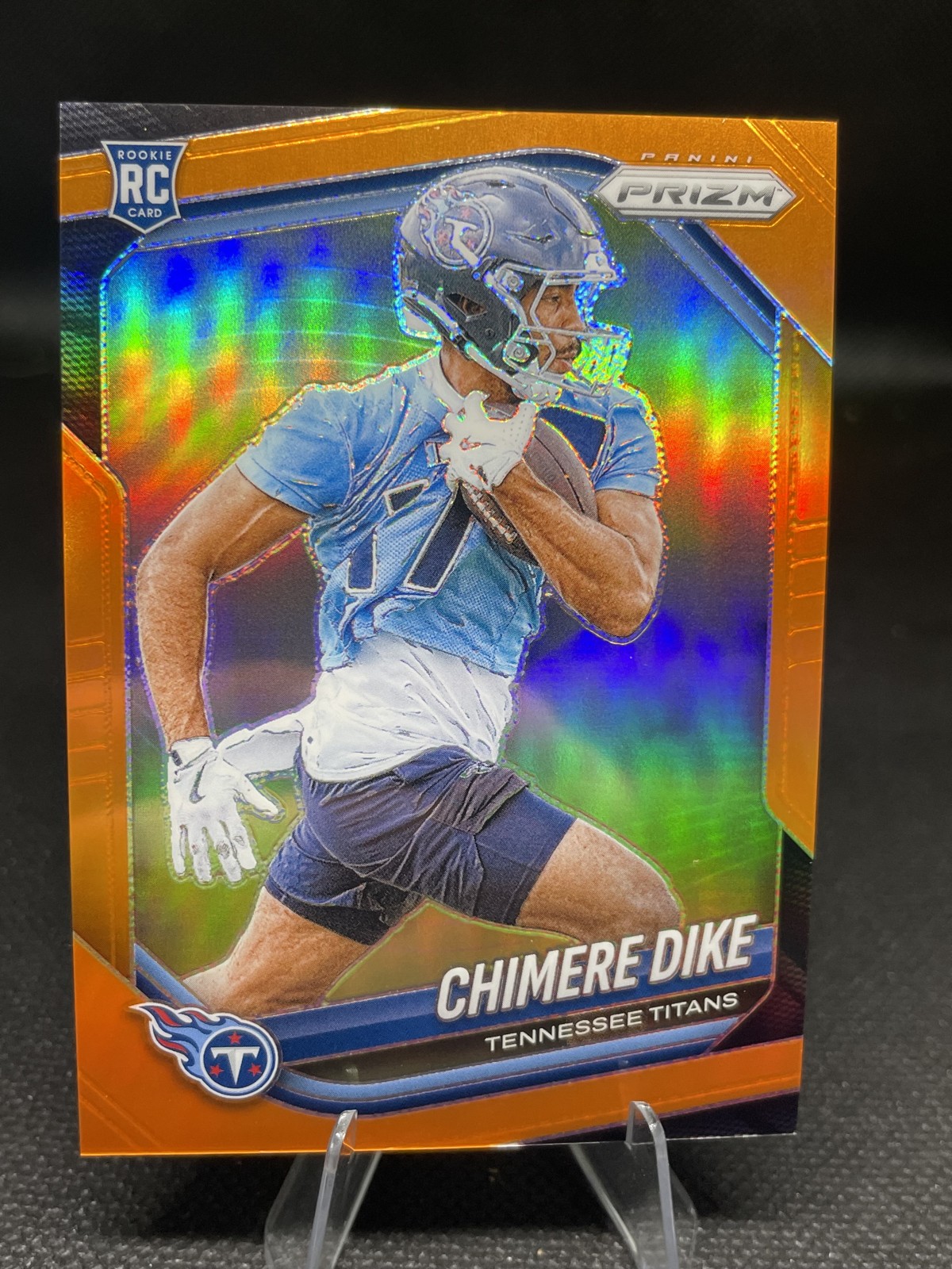 2025 Panini Prizm - Rookies Chimere Dike #396 Orange Prizm /249 (RC)
