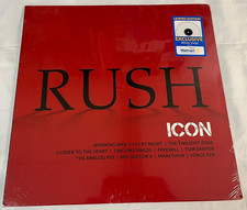 RUSH ICON LP White Vinyl Limited Edition Greatest Hits Geddy Lee Lifeson Peart