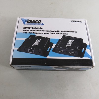 Vanco HDMIEX50 HDMI Extender Over Single Cat5e Or Cat6 Cable