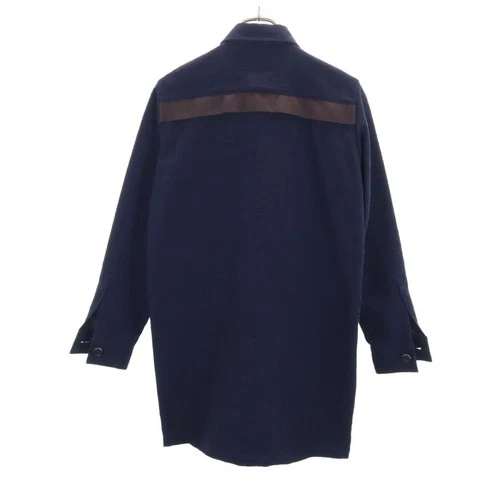 Used SHAREEF made in Japan Stainless collar coat 1 Navy Men's image 2