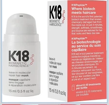 K18 Leave-In Molecular Hair Mask, Repairs Dry or Damaged Hair, Reverse Hair Dama