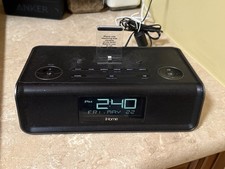 iHome Black iDL43 Dual Charging FM Clock Radi...