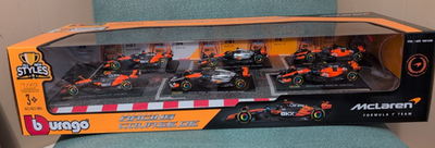 Burago 1:43 Scale Formula F1 DieCast Racing Car 6-pack Set Mclaren