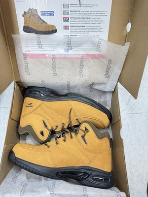 Reebok TYAK RB4327 Men's Athletic Work Boot Golden Tan Size: 13W New