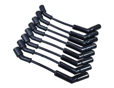 Black Ceramic LS Spark Plug Wire Set 45* Corvette Camaro GMC Sierra Silverado