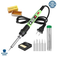80W LCD Digital Soldering Iron Kit with Tips & Accessories