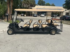 2021 72v Black Cushman Ezgo 8 Seat Passenger 48v Golf Cart  Limo Shuttle