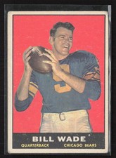 1961 Topps #10 Bill Wade - VG/EX Set Break!