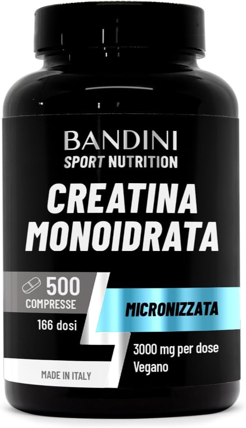 ® Creatina Monoidrata 500 Compresse Da 3000Mg per Dose - Integratore per Allenam