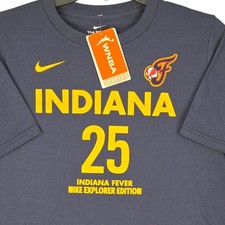 Indiana Fever Bonner #25 Youth Large 14/16 Blue WNBA Shirt Nike Basketball New