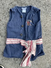 Disney Parks Pirates of the Caribbean Jack Sparrow Costume Dress Up Vest Small