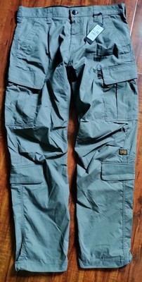 G-Star Raw Cargo Trainer Pants Mens 34 Grey Ripstop Techwear Utility P-3 D23677