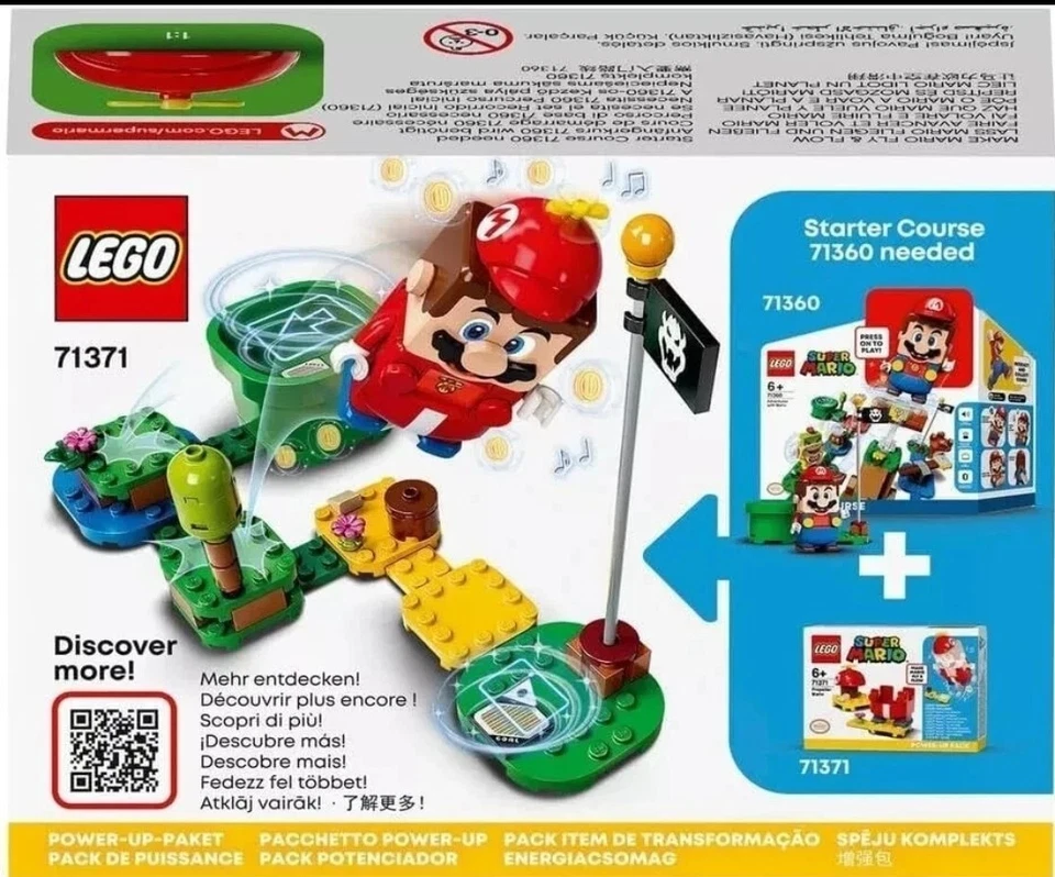 LEGO SUPER MARIO | 71371  | PROPELLER MARIO | POWER-UP PACK |  MINIFIGURE NEW - Image 3 of 3