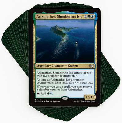 Custom Commander Deck*** Arixmethes, Slumbering Isle - Sea Monsters -  Updated | eBay