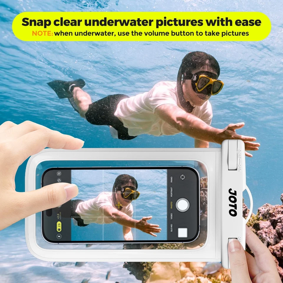 JOTO Universal Waterproof Pouch Cellphone Dry Bag Case for iPhone 13 Pro Max - Image 3 of 4