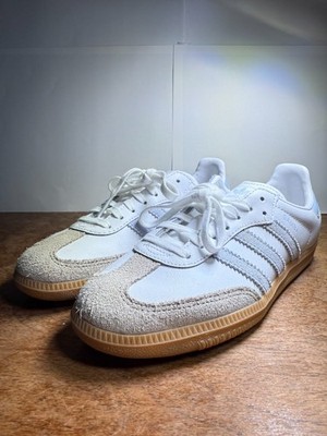 Adidas Originals Samba Size 4Y White/Light Blue