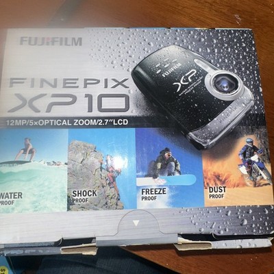 Fujifilm FinePix XP10 14MP 5x Optical Zoom Black Waterproof Shockproof Camera