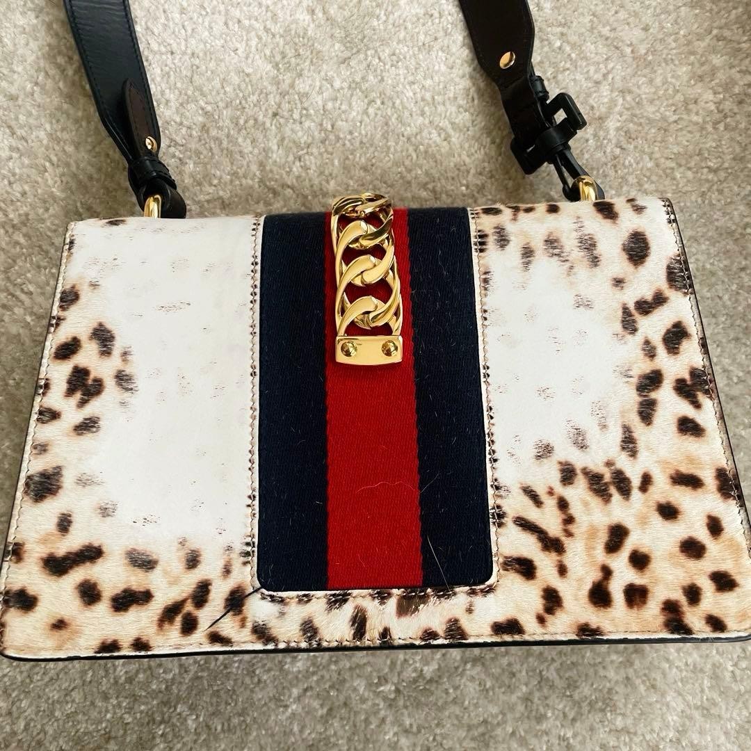 GUCCI Leopard Pattern Shoulder Bag - image 4