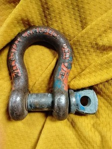 WLL 6 1/2 Ton Campbell USA 7/8 Shackle Ankle Bolt