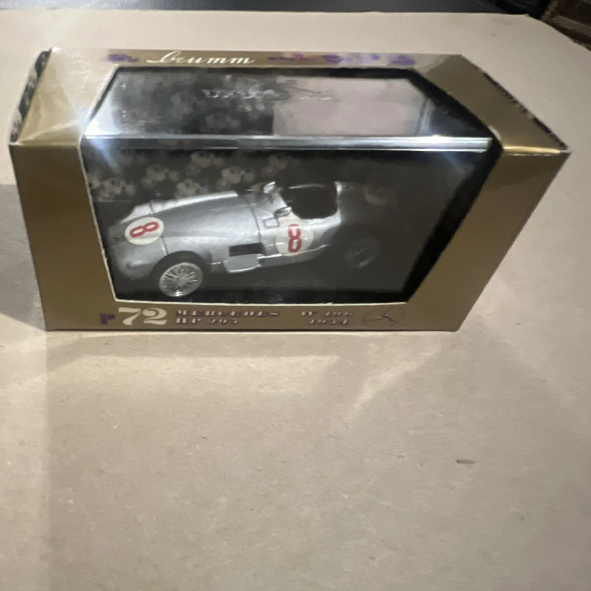 Franklin Mint Mercedes-Benz W-196 1954 - Argentée - 1/24 - Pièce De Collection