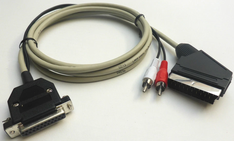 AMIGA RGB Scart Kabel 2M . Original DB23 Stecker. Hohe Qualität - Bild 2 von 4