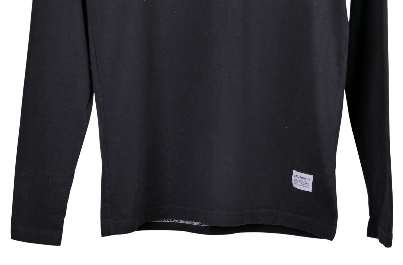 Norse Project  Niels Basic Fitted Solid Black Cot… - image 4