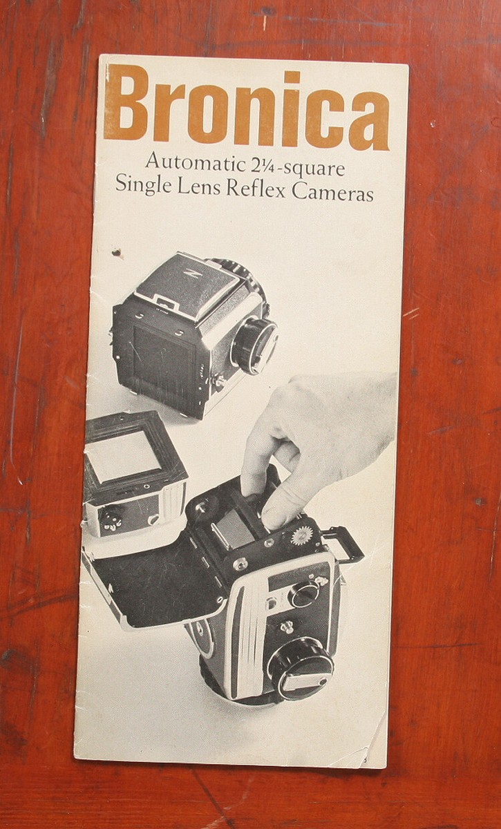BRONICA 2 1/4 SQUARE CAMERA BROCHURE/133608 | eBay