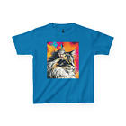 Colorful Cat Kids T-Shirt, Norwegian Forest Cat, Fun Tees for Animal Lovers