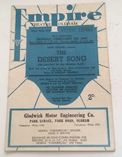 Empire Theatre - Oldham - The Desert Song - Programme 1947 (E1)