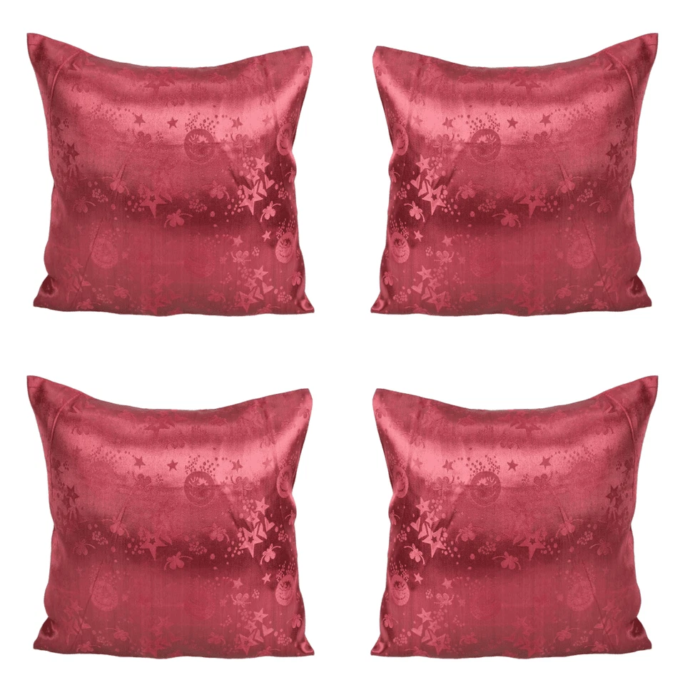 Luxury Red Cushion Cover 45x45cm / 18x18" Decorative Throw Pillow Case – Zipped - Image 3 of 4
