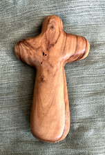 Cross Handmade Wood Christian Religious Olive Wood