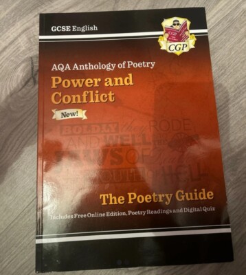 CGP GCSE English AQA Anthology Of Poetry - Power And Conflict Grade 9-1