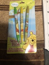 Winnie The Pooh Disney 3 Pack Jumbo Retractable Pens