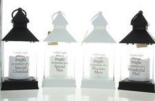 Image of Thoughts of You Graveside Memorial Lantern Mum/Dad/Nan/Grandad Battery Op Tribut