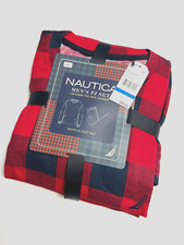 Nautica Waffle Knit Men's Buffalo Plaid Pajama Set 2 Pc Long Sleeve  Jogger XL