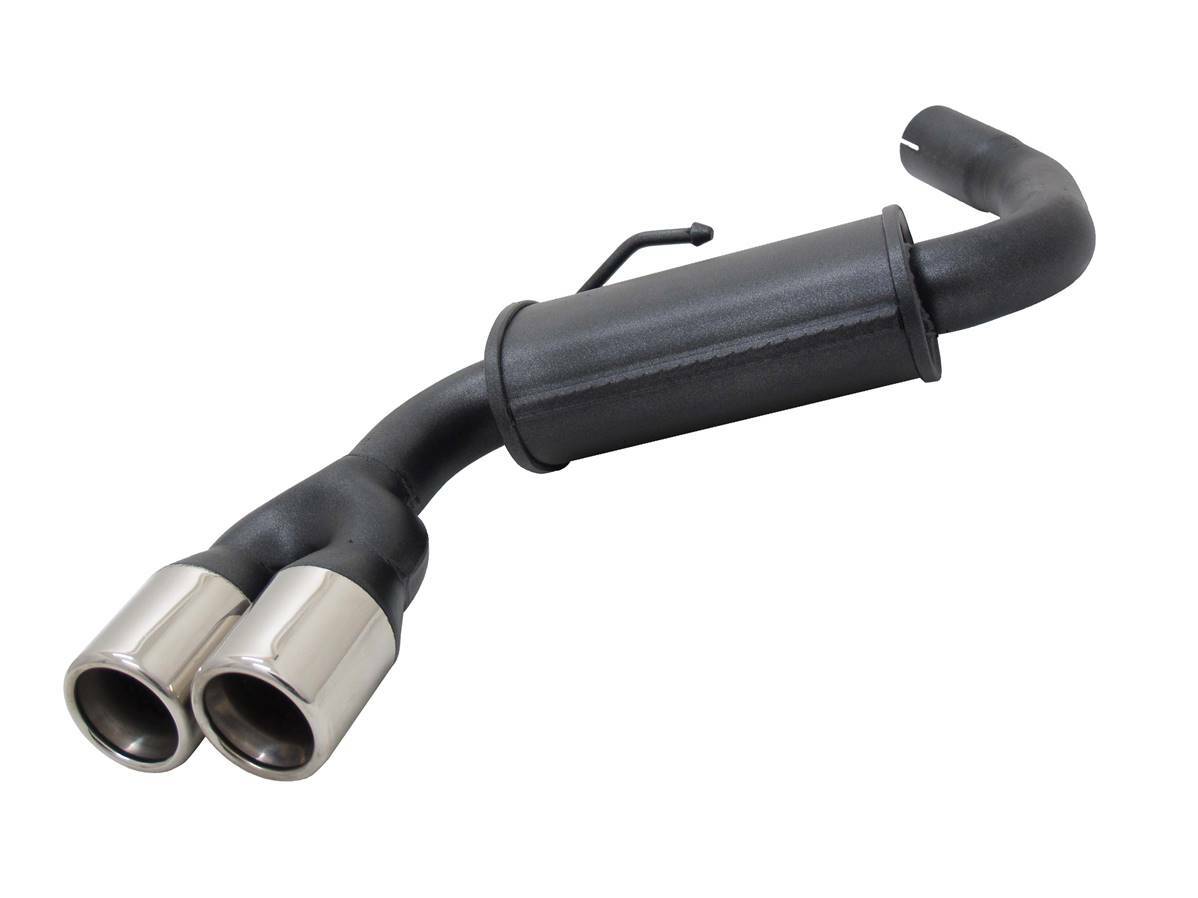 Silencieux echappement BMW Serie 1 E87 pour modeles 2003 a 2012 avec double sortie inox 76mm