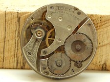 Antique Waltham Pocket Watch Movement 16s 7j Grade 610 Circa 1912
