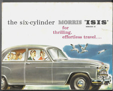Morris Isis Series II 1956-1957 UK Market Foldout Brochure Saloon & Traveller